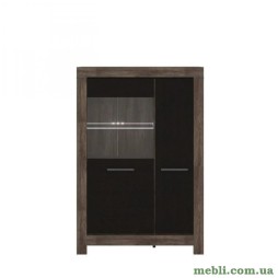 Пенал-вітрина Гербор Белен REG1D1W Дуб ансберг/Дуб болотний коричневий