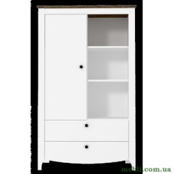 Пенал-вітрина Гербор Каріна KOM1D2S Німфея альба/Дуб сонома трюфель