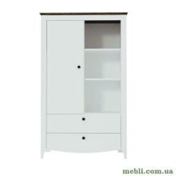 Пенал-вітрина Гербор Каріна KOM1D2S Попелястий/Антрацит