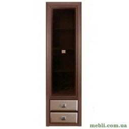 Пенал-вітрина Гербор Коен МДФ REG1W2S Венге магія/Штрокс темний