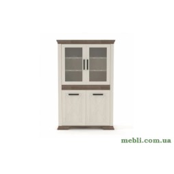 Пенал-вітрина Гербор Марсель REG2D2W Ясен сніжний/Дуб сонома трюфель