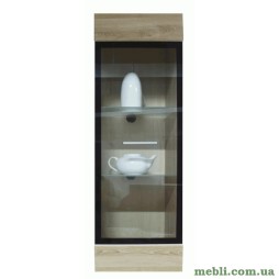 Пенал-вітрина навісний Гербор Вушер SFW 1W Дуб сонома