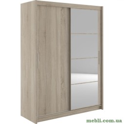Шафа-купе дводверна з дзеркалом Гербор Маріо 160 Дуб сонома