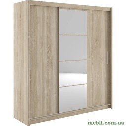 Шафа-купе трьохдверна з дзеркалом Гербор Маріо 200 Дуб сонома