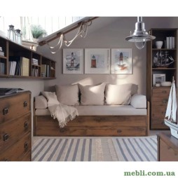 Комплект модульний в спальню ВМК (БРВ) Індіана N77807 Дуб шуттер