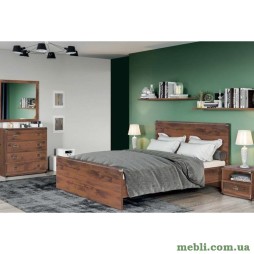 Комплект модульний в спальню ВМК (БРВ) Індіана N77873 Дуб шуттер