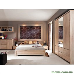 Комплект модульний в спальню ВМК (БРВ) Каспіан Дуб сонома
