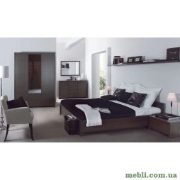Комплект модульний в спальню ВМК (БРВ) Каспіан Венге Дуб мілано темний
