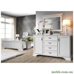 Комплект модульний в спальню ВМК (БРВ) Кентукі N77802 Білий альпійський