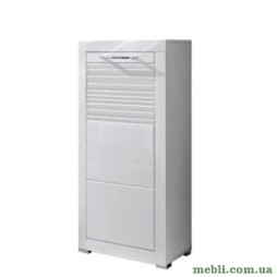 Комод з дверцею ВМК (БРВ) Флеймс REG1D/11/5 Білий/Білий глянець