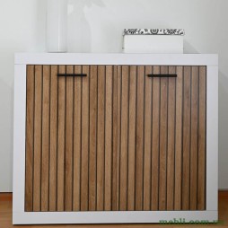 Комод з дверцями ВМК (БРВ) Сансет KOM2D Німфея альба/Таблила