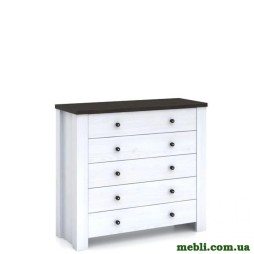 Комод у вітальню ВМК (БРВ) Антверпен II KOM5S (телескопи) Ясен сніжний/Дуб морений