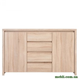 Комод у вітальню ВМК (БРВ) Каспіан KOM2D4S Дуб сонома