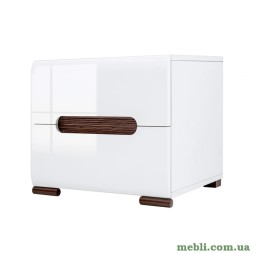 Тумба приліжкова ВМК (БРВ) Ацтека KOM2S/4/5 N Білий/Білий глянець