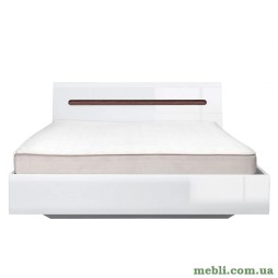 Ліжко двоспальне ВМК (БРВ) Ацтека Ацтека LOZ/160 160x200 Білий/Білий глянець