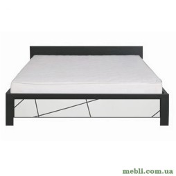 Ліжко двоспальне ВМК (БРВ) Каспіан МДФ LOZ/160 160x200 Венге магія/Білий сніг