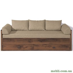 Ліжко трансформер з матрацом та подушками ВМК (БРВ) Індіана JLOZ80/160 79-154х202 Дуб шутер