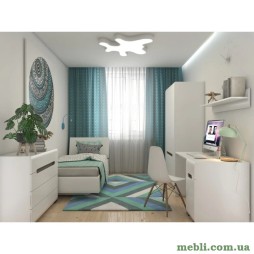 Набір меблів в дитячу ВМК (БРВ) Ацтека Білий/Білий глянець