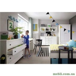 Набір меблів в дитячу ВМК (БРВ) Крістіна N77823 Білий/Білий глянець