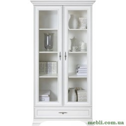 Пенал-вітрина ВМК (БРВ) Кентукі REG2W1S Білий альпійський