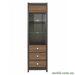 Пенал-вітрина ВМК (БРВ) Лорен REG1W2SL/P Венге магія/Монтеверде