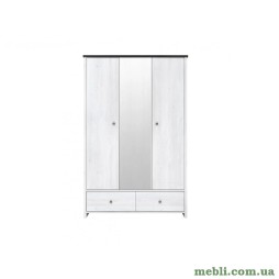 Шафа для одягу з дзеркалом ВМК (БРВ) Порто SZF2D1L2S Джанні/Сосна ларіко