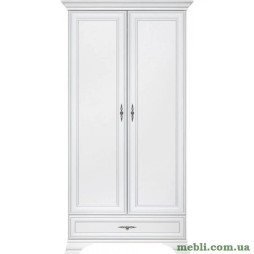 Шафа розпашна в спальню ВМК (БРВ) Кентукі SZF2D1S Білий альпійський