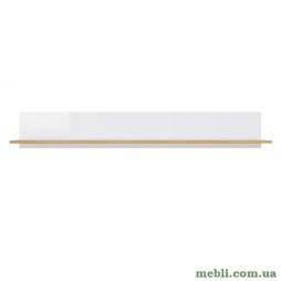 Полиця настінна ВМК (БРВ) Злата POL135 Дуб тахо/Білий матовий