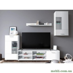 Модульна стінка для вітальні ВМК (БРВ) Фронтал Німфея альба