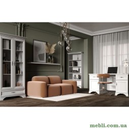 Модульна стінка для вітальні ВМК (БРВ) Кентукі N77784 Білий альпійський