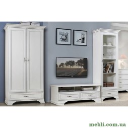 Модульна стінка для вітальні ВМК (БРВ) Кентукі N77794 Білий альпійський