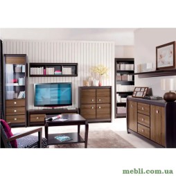 Модульна стінка для вітальні ВМК (БРВ) Лорен N77826 Венге магія/Монтеверде