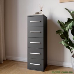 Комод 5 шухляд М-ЗОН Джеко 300 Антрацит
