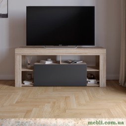 Тумба під телевізор із 4 полицями М-ЗОН Джеко 140 Сонома/Антрацит