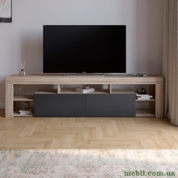 Тумба під телевізор із 5 полицями М-ЗОН Джеко 200 Сонома/Антрацит