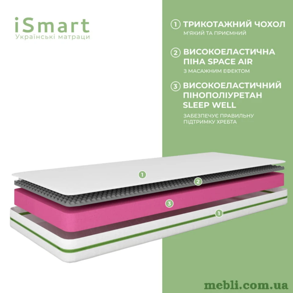 Матрац ортопедичний IsmarТ Koala Solo 70х190 безпружинний