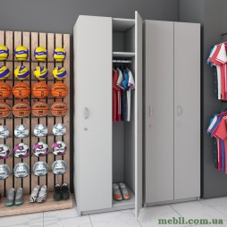 Шафка в роздягальню на 2-і секції Doros 60х52х180 Сірий