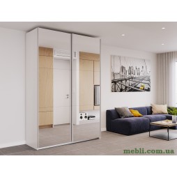 Шафа-купе двохдверна Doros G-Caiser 160х60х240 Білий/2 Дзеркала