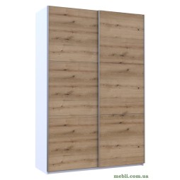Шафа-купе двохдверна Doros G-Caiser 160х60х240 Білий/Дуб евок
