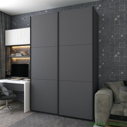 Шафа-купе двохдверна Doros G-Caiser 160х60х240 Графіт