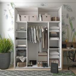 Шафа-купе двохдверна Doros G-Caiser 180х60х240 Білий/1 Дзеркало