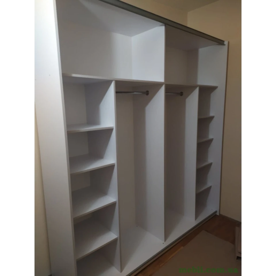 Шафа-купе двохдверна Doros G-Caiser 180х60х240 Білий/2 Білих скла