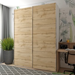 Шафа-купе двохдверна Doros G-Caiser 180х60х240 Білий/Дуб евок