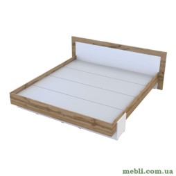 Ліжко двоспальне Doros Hugo 180х200 Дуб тахо/Білий