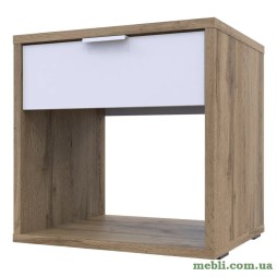 Приліжкова тумба Doros Hugo 40х33х40 Дуб тахо/Білий