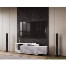 Стінка у вітальню Doros U2 160х38х48 Білий/Бетон