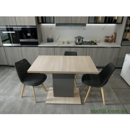 Столовий стіл Doros Бостон 150х70х79 Дуб cонома/Графіт