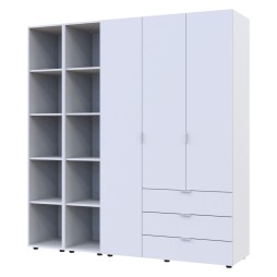 Комплект шаф для одягу Doros Гелар (3 шт.) 192,6х49,5х203,4 Білий