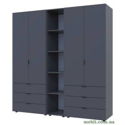 Комплект шаф для одягу Doros Гелар (3 шт.) 193,2х49,5х203,4 Графіт