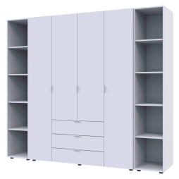 Комплект шаф для одягу Doros Гелар (3 шт.) 231,4х49,5х203,4 Білий